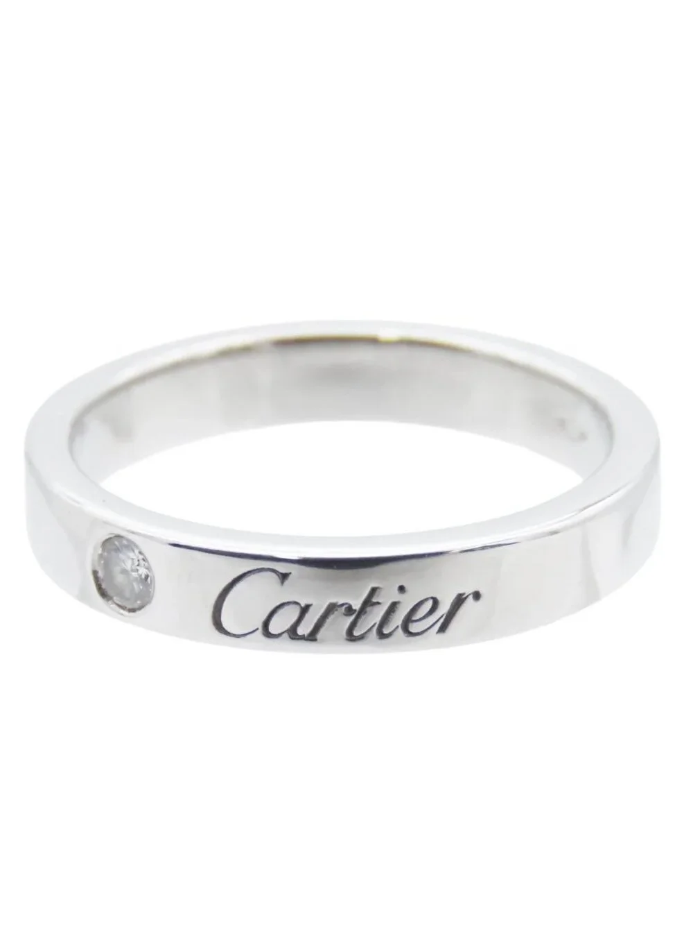 Cartier C de Cartier Wedding Ring Platinum Diamond